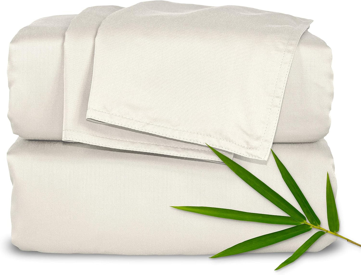 Pure Bamboo Viscose Queen Sheet Set — Ivory, 4-Piece