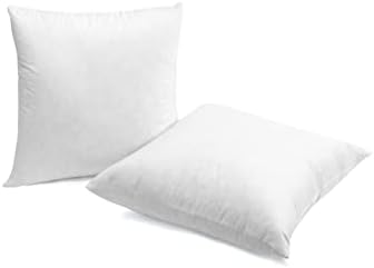 SNUG&COZY Luxury Goose Down Feather Pillow Inserts - 20x20IN, Double