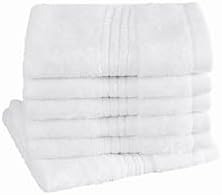CANNON Cotton TencelTM 6 Pack Wash Cloth in White