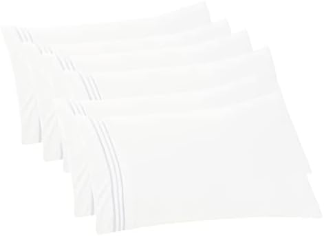 Elegant Comfort 6-PACK Solid Pillowcases 1500 Premium Hotel Quality