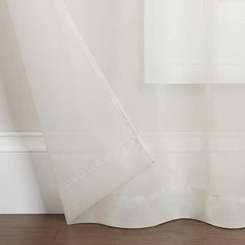 Eclipse Kiara Modern Sheer Voile Light Filtering Grommet Window
