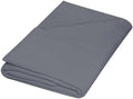 ZPECC King Flat Sheets Only Dark Gray 1 Pack, Color-Coded Hem Threads