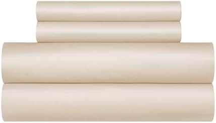 100% Long Staple Cotton Twin Duvet Cover Set Cream for Hot Sleepers