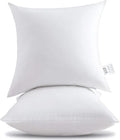 HITO 18x18 Pillow Inserts (Set of 2) - Down Alternative 100% Cotton