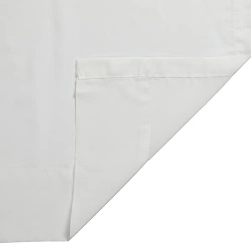 TWOPAGES White Leaf Voile Sheer Curtain 96 Inches Long Light Filtering