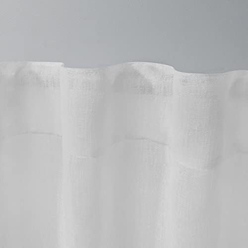EXCLUSIVE HOME Belgian Sheer Hidden Tab Top Curtain Panel Pair