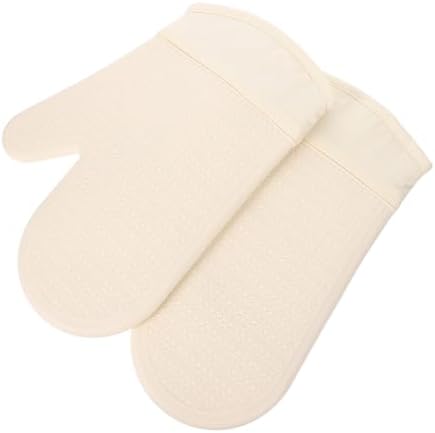 Silicone Oven Mitts, Kitchen Gloves Heat Resistant Honeycomb