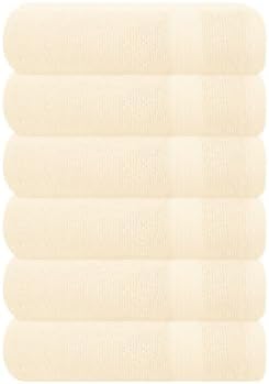 GLAMBURG Ultra Soft 6-piece Hand Towel Set 16x28-100% Ringspun Cotton