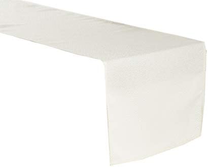 Fennco Styles Basket Weave Design Table Runner for Everyday Use