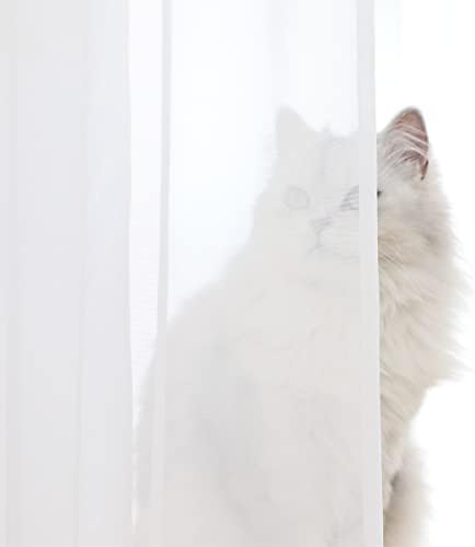 Sheer Curtains Inches Long Window Sheer Curtain 2 Panels Sheer