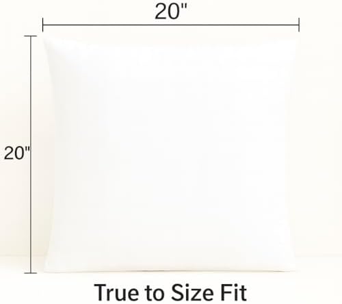 20x20 Pillow Inserts – Overstuffed & Supportive Cushion Fillers