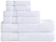 Ozdilek 6-Piece Bath Towel Set, 2 Bath, 2 Hand, 2 Wash, 100% Cotton