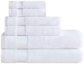 Ozdilek 6-Piece Bath Towel Set, 2 Bath, 2 Hand, 2 Wash, 100% Cotton