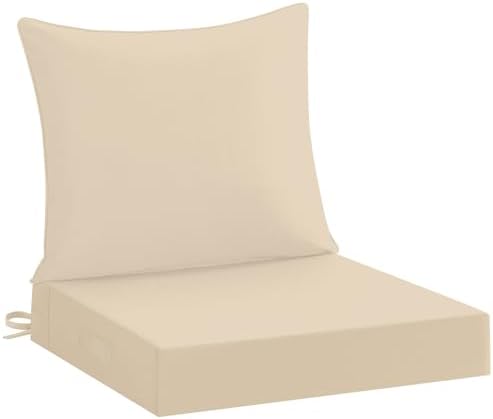 downluxe 22x22 Outdoor Chair Cushions, Waterproof Fade Resistant Patio