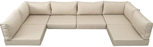 Valita Outdoor Furniture Replacement Cushions, Fits 6-seat Sectional