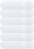 GLAMBURG Ultra Soft 6-piece Hand Towel Set 16x28-100% Ringspun Cotton