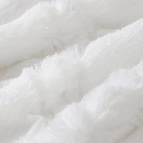 KAWAHOME Faux Fur King Size Blanket for Bed Warm Luxury Ultra Soft