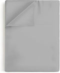 SKY BEDDINGS Full Flat Sheets, 100% Egyptian Cotton, Sateen, Light