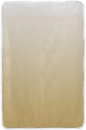 Gradient Khaki Plush Throw Blankets for Bed Couch and Living Room