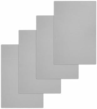 PIEPLE Grey Kitchen Dish Towels for Drying Dishes Set of 4, Waffle