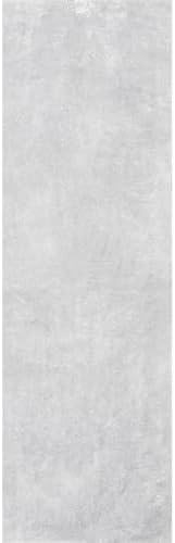 nuLOOM Loni Light Grey Solid Washable Runner Rug, 2' x 6'