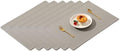 Table Mats, Placemats Washable Heat Resistant Faux Leather Multicolor