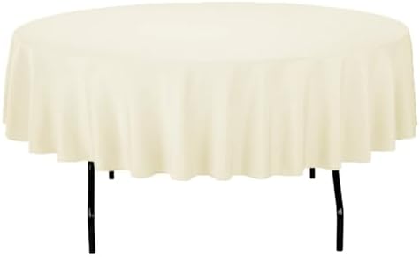 Sparkles Make It Special 10 pcs Ivory 90 Inch Round Polyester