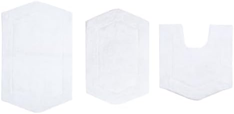 TRP Quick Dry Super Absorbent Tufted 100% Cotton Bathroom Rugs Sets