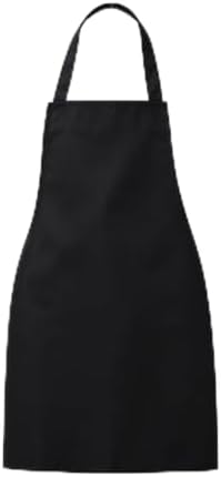 12 Pack Bib Apron - Unisex Black Apron with 2 Roomy Pockets Machine