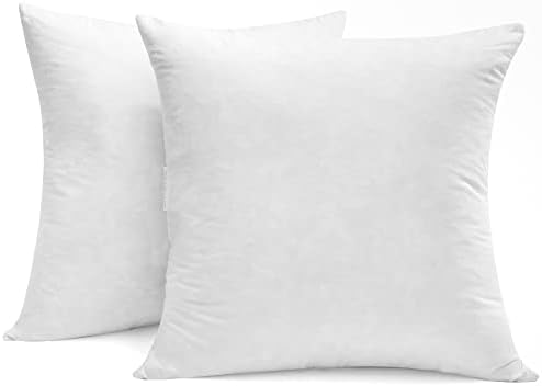 SNUG&COZY Luxury Goose Down Feather Pillow Inserts - 20x20IN, Double
