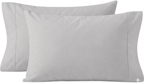 Cotton Pillow Cases Queen Size (2 Pieces), 500 Thread Count Cotton