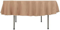 Balsa Circle 90 inch Nude Round Premium Polyester Tablecloth Fabric