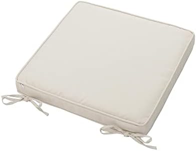 Magpie Fabrics Indoor Outdoor Waterproof Square Chair Cushion, 18 x 18