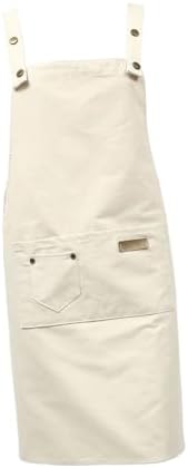 Cotton Sleeveless Apron with Pocket, Adjustable Belt for Restaurant