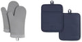 KitchenAid Ribbed Silicone 2-Piece Oven Mitt Set, 7"x13", and 2-Pack