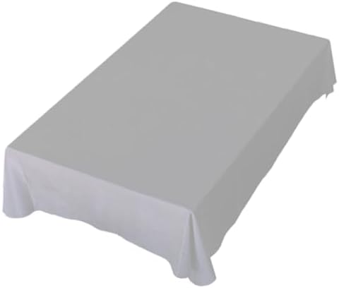 linqin Gray Color Rectangular Tablecloth 60x120 in