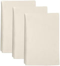 Cream Kitchen Towels Set of 3, Solid Color Absorbent Dish Cloths 18 x