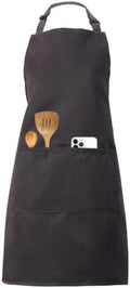 Kitchen Bib Chef Apron for Women Men with Pockets