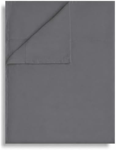 CULVE Full Microfiber Flat Sheet Only, 1 Pack (81x96,Dark Gray)
