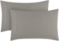Mellanni Iconic Pillowcases Set of 2 (King, Taupe)