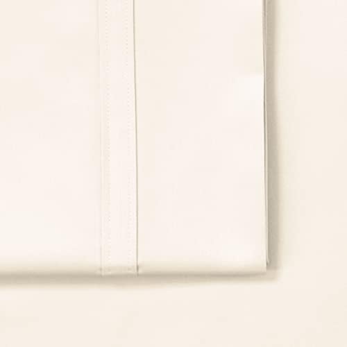 Tribeca Living Queen Flat Sheet, Soft Egyptian Cotton Sateen Solid