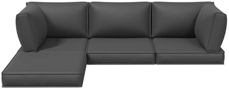 Aoxun Replacement Cushions for Outdoor Furniture, 9-Piece Outdoor