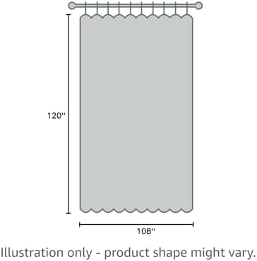 Warm Home Designs 108 x 120 Room Divider Curtains. N Charcoal Wall 108