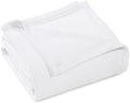 HomeRoots 527505 King Size White Cotton Waffle Weave Honeycomb Blanket