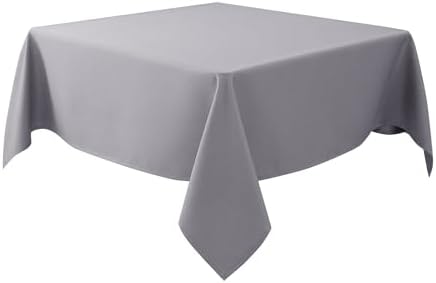Textured Square Tablecloth-Fabric Spillproof Small Card Table Cloths