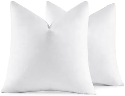 MIULEE 20x20 Pillow Inserts, Set of 2 Feather Down Throw Pillows