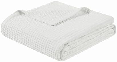The Farmhouse by Rachel Ashwell Cotton Waffle White King Blanket
