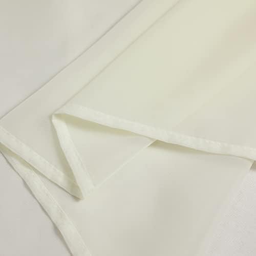 PHILEASY Window Beige Sheer Curtains 120 Inches Long 2 Panels Sheer