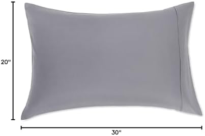 Amazon Basics Standard Pillowcases Set of 2 - Lightweight, Super Soft