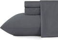 Shunjie.Home 100% Cotton King Bed Sheet Set 4 Pieces - Dark Grey